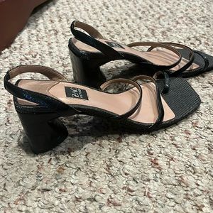 Zac Posen Black Strappy Heels